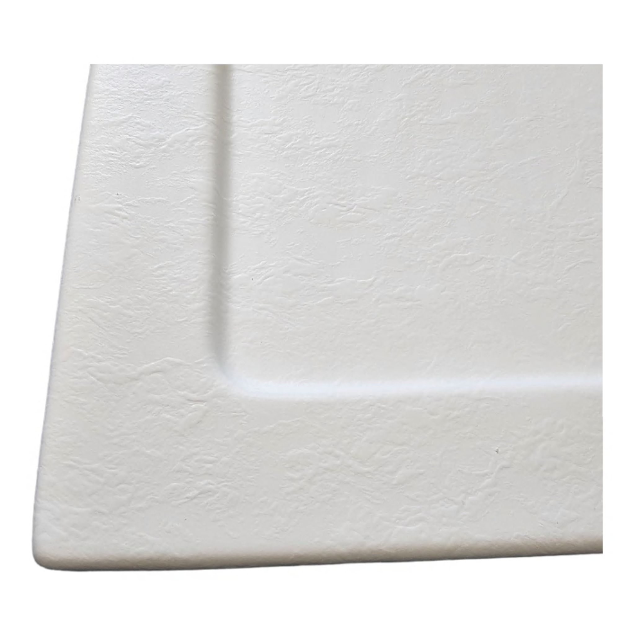 Acryl Brausetasse 90x90 cm | Weiß