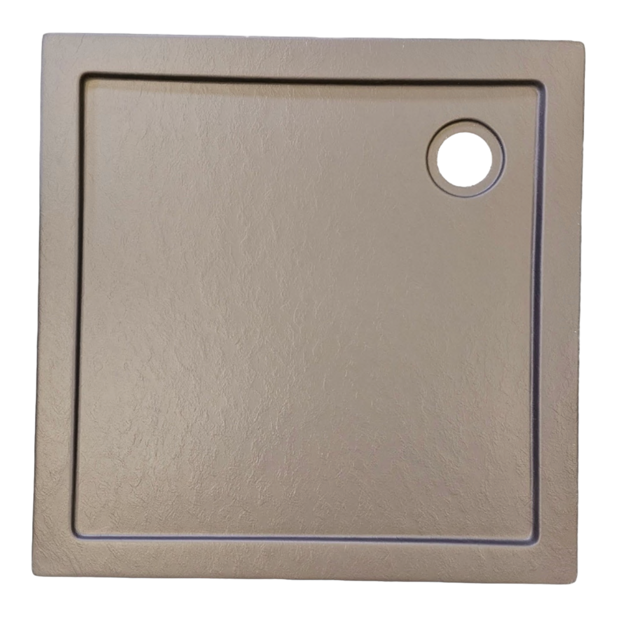Acryl Brausetasse 90x90 cm | Grau