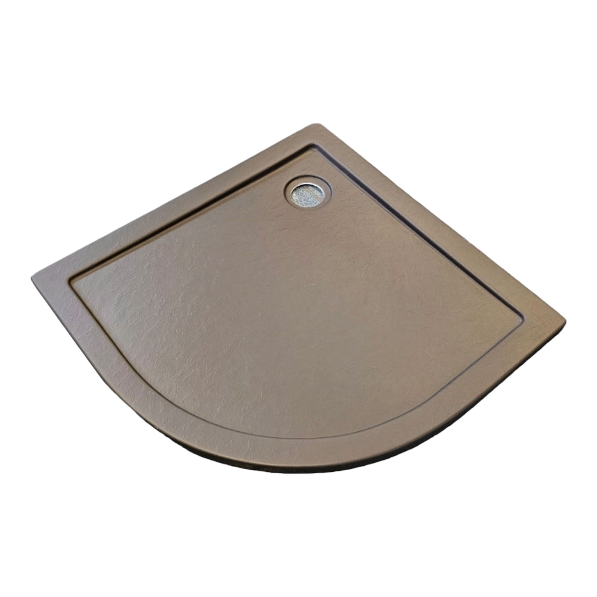 Acryl Rundbrausetasse 80x80 cm | Grau
