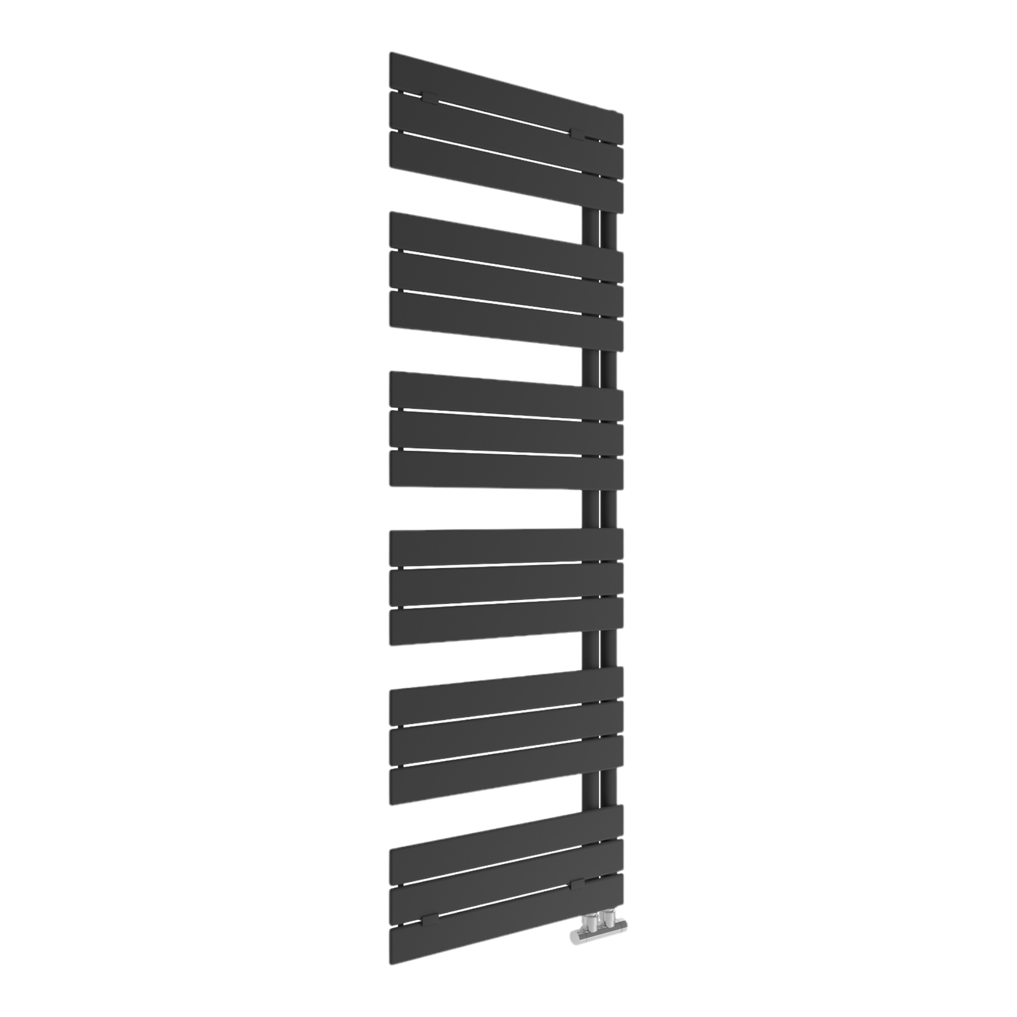 Designheizkörper AREZZO, Mattschwarz, 1800 x 600 mm