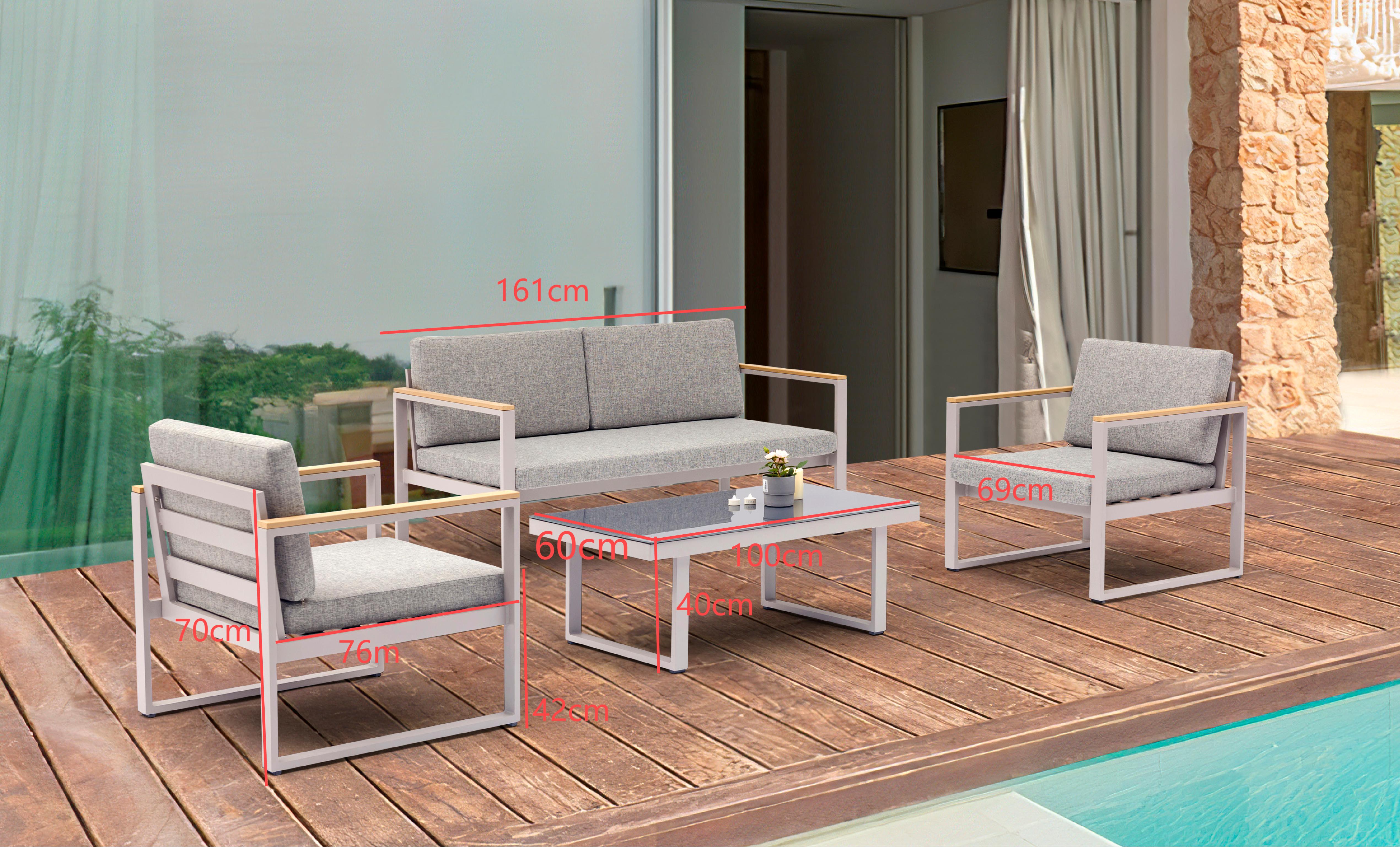 Garden lounge set Marbella 4 pieces