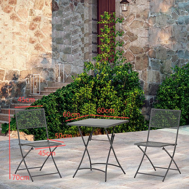 Balcony set Malaga 3-piece