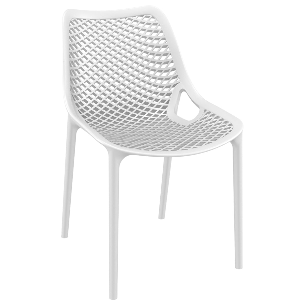 Outdoor Sessel mit Armlehne weiß