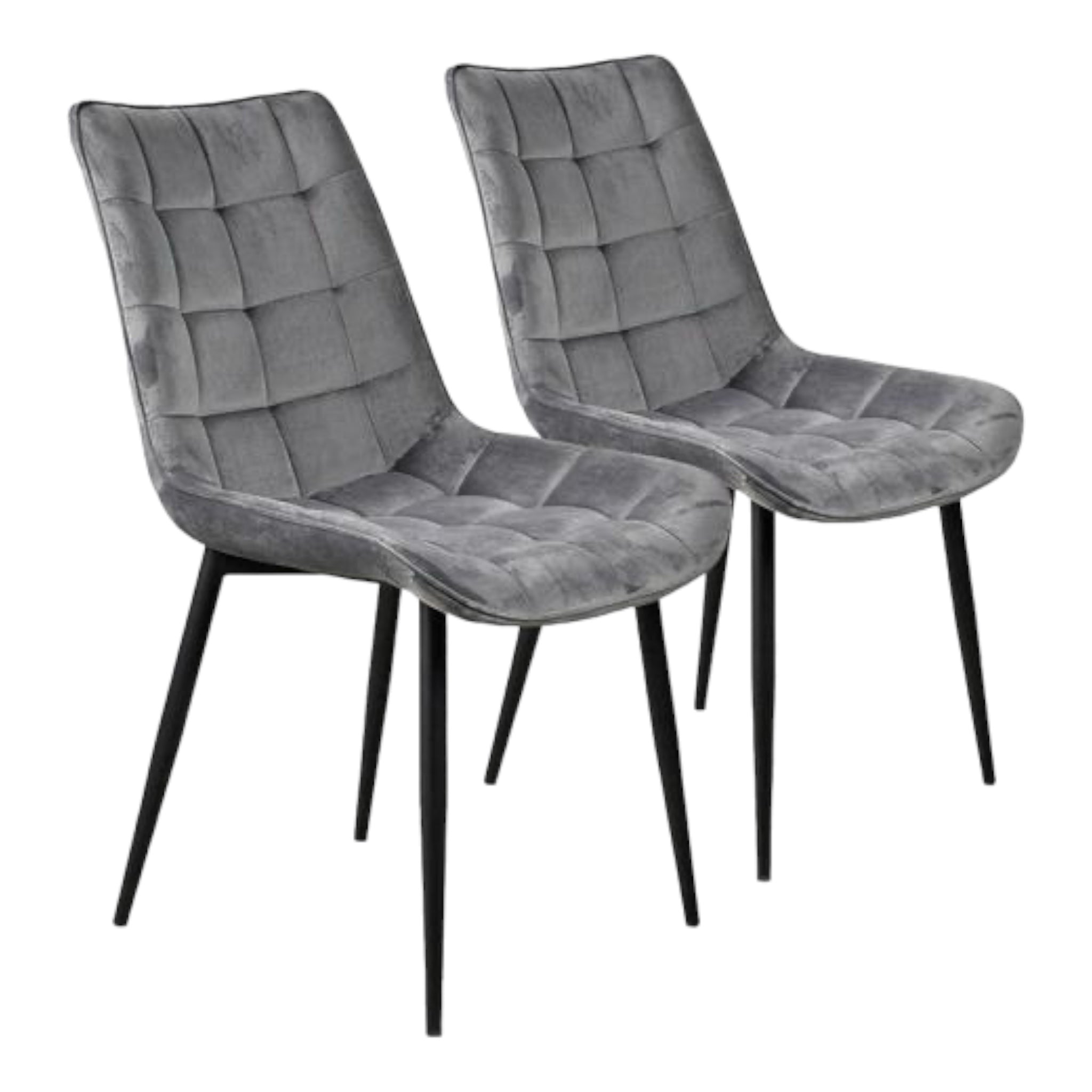 SET | 4x Esszimmerstuhl grau