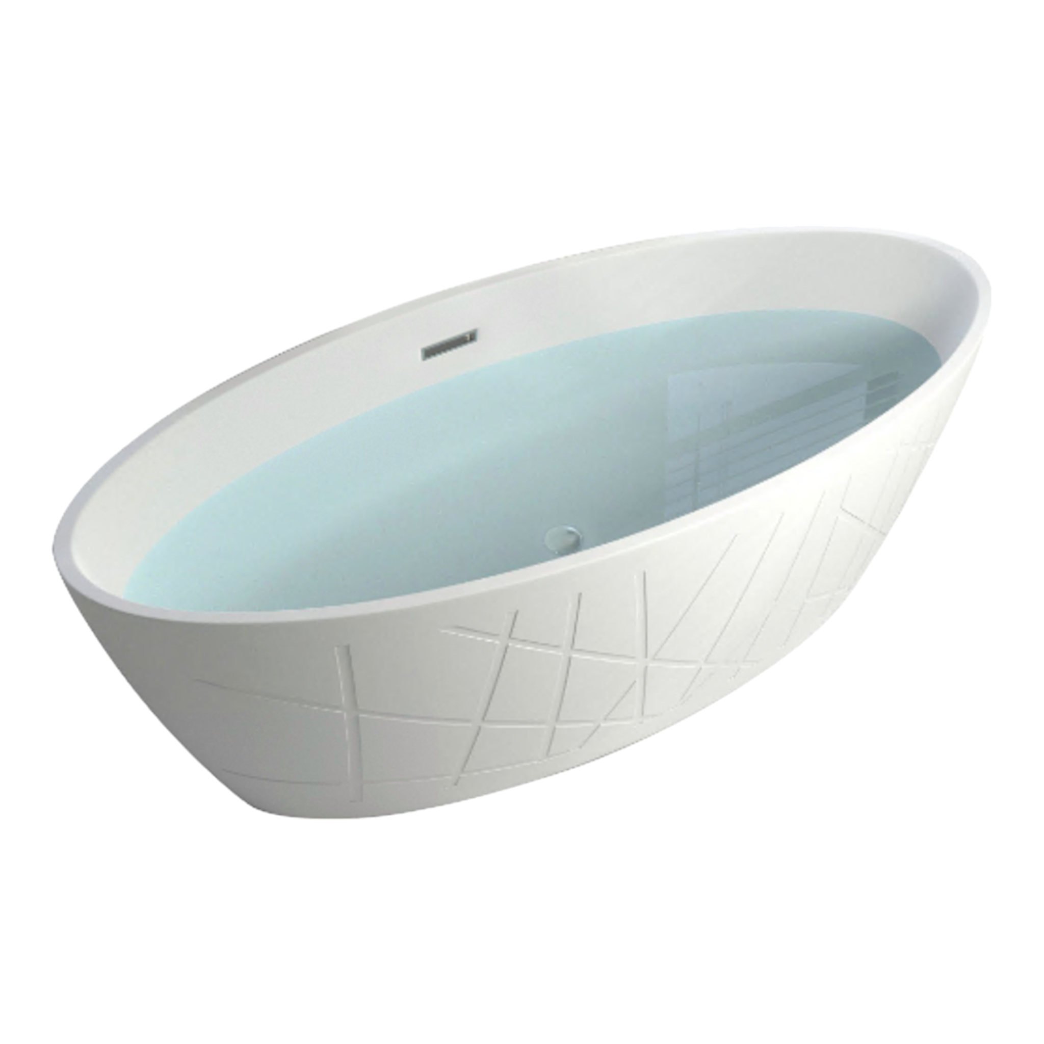 Freistehende Badewanne LAS VEGAS 180x80x56 cm