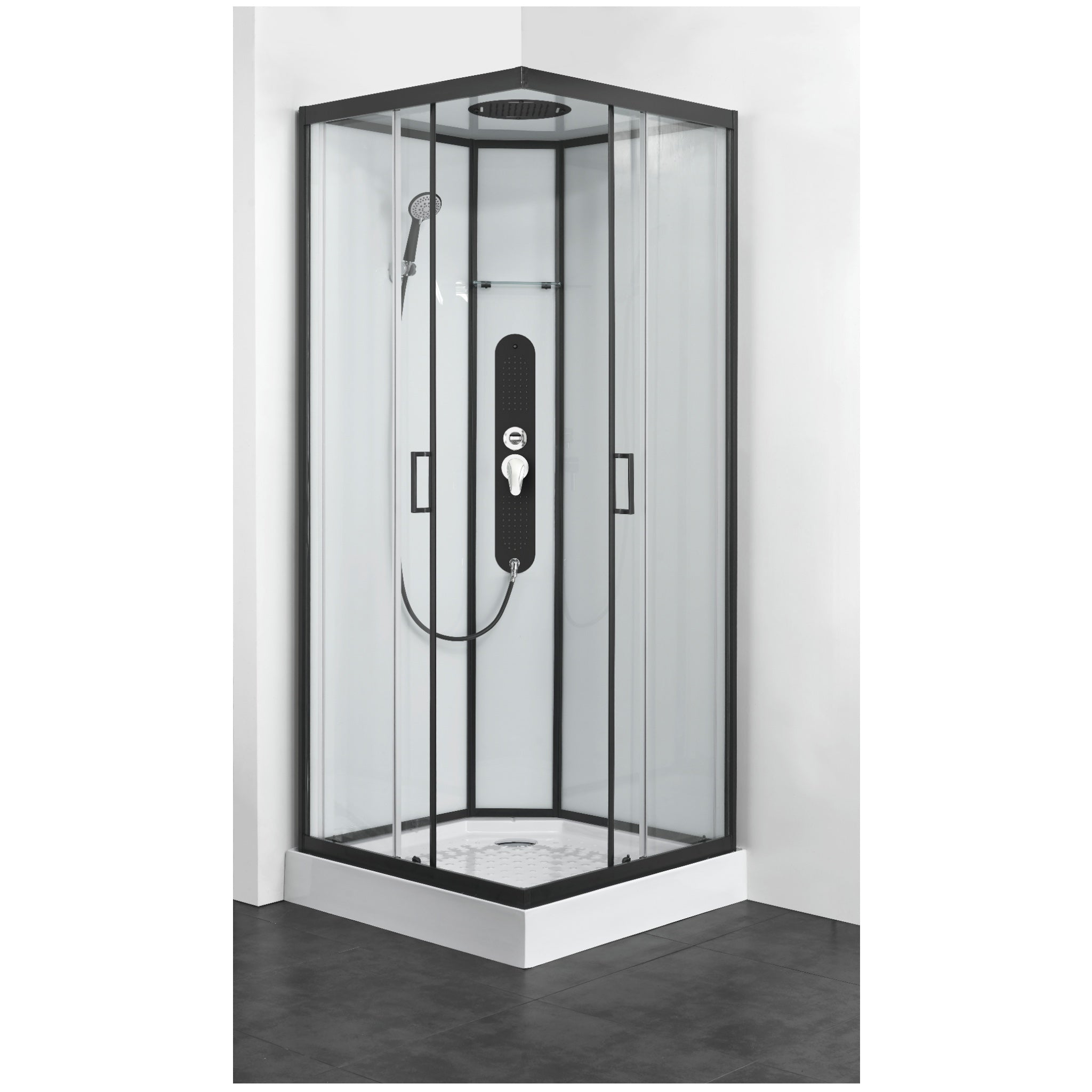 Complete shower enclosure SOHO SKY 2 with quick assembly 90x90x225 cm