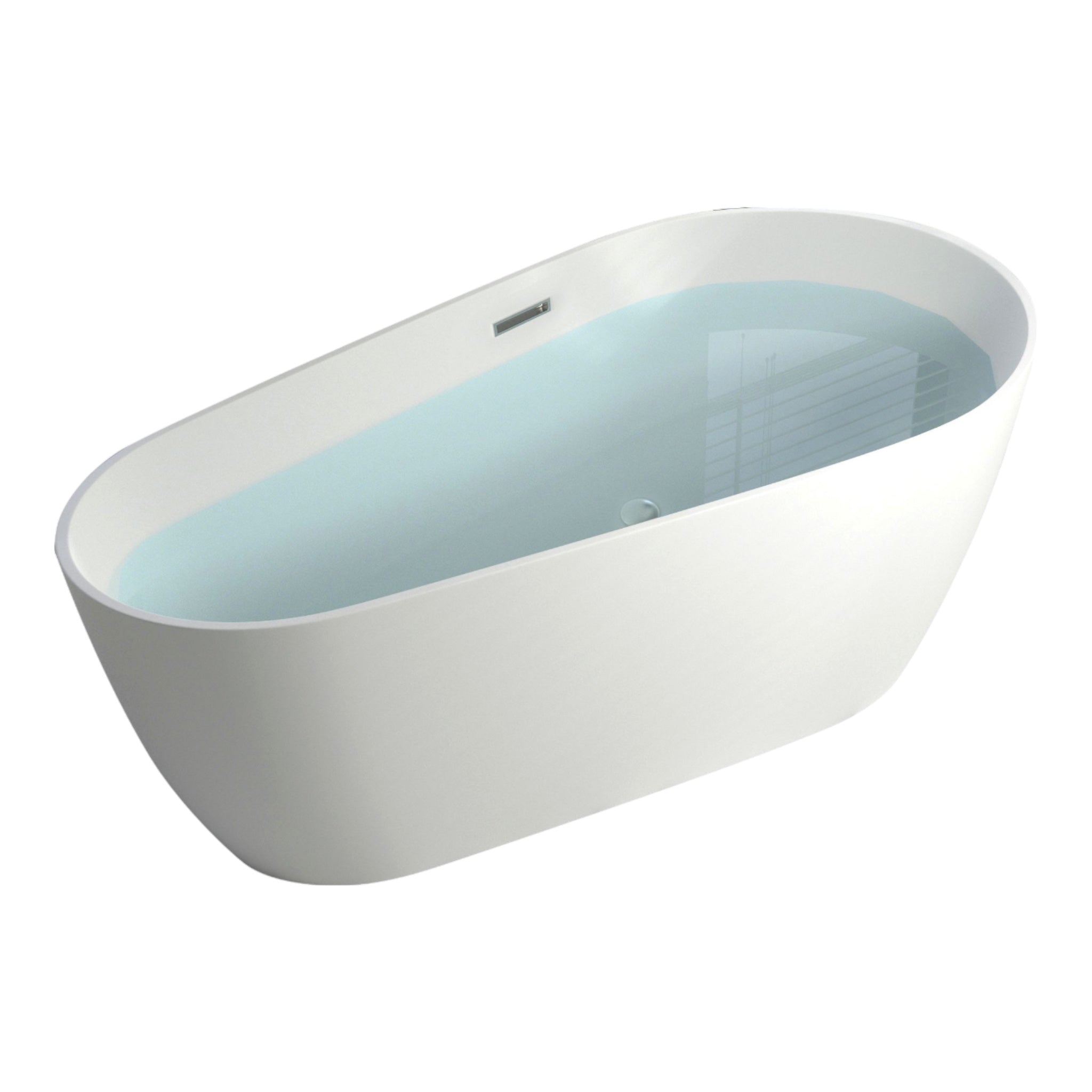 Freistehende Badewanne CHICAGO 170x80x58 cm