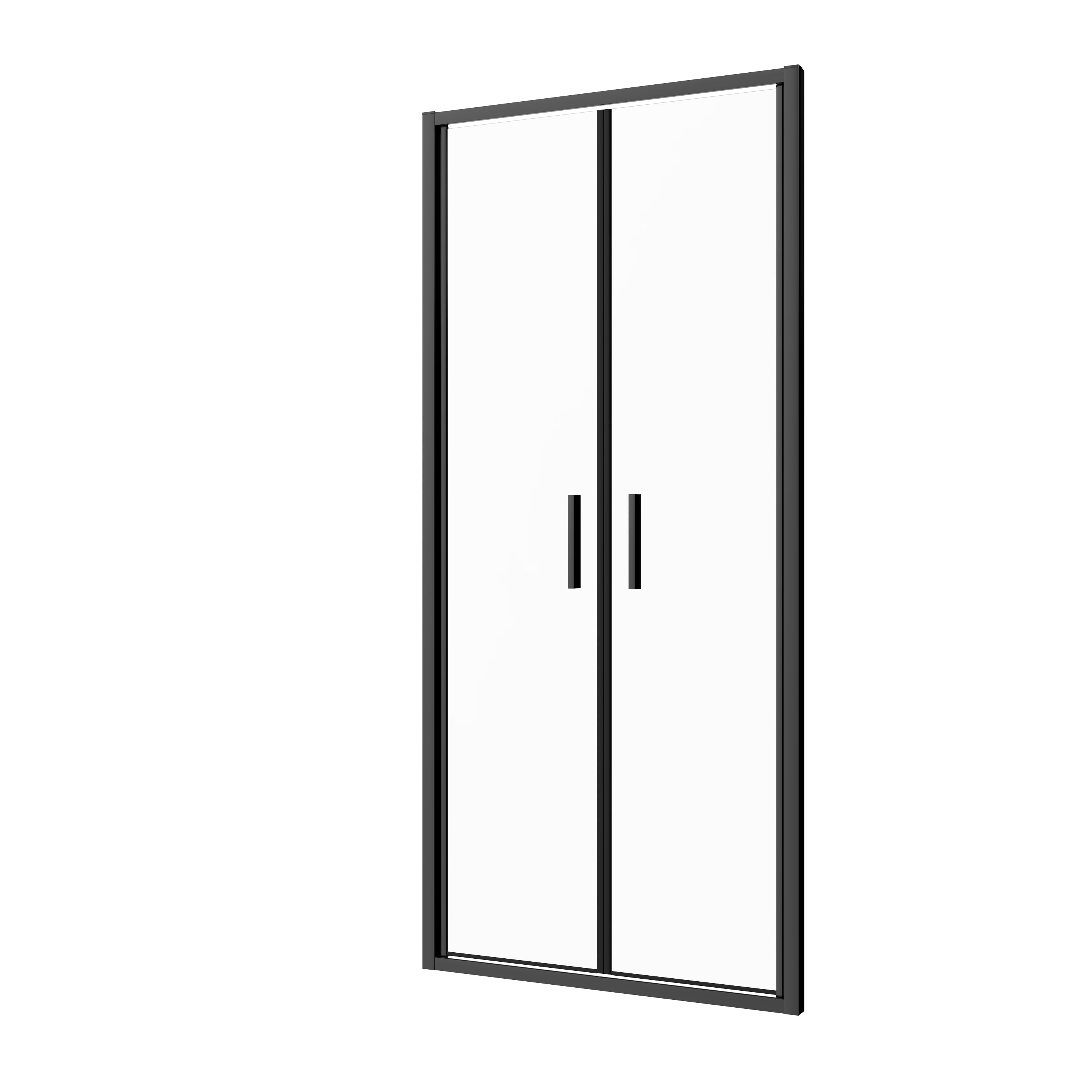 Salontür schwarz 6mm ESG Easy-Clean in 3 verschiedenen Größen