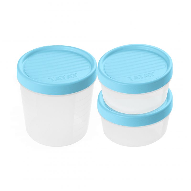 Frischhaltedosen Set 2+1 TWIST Blau