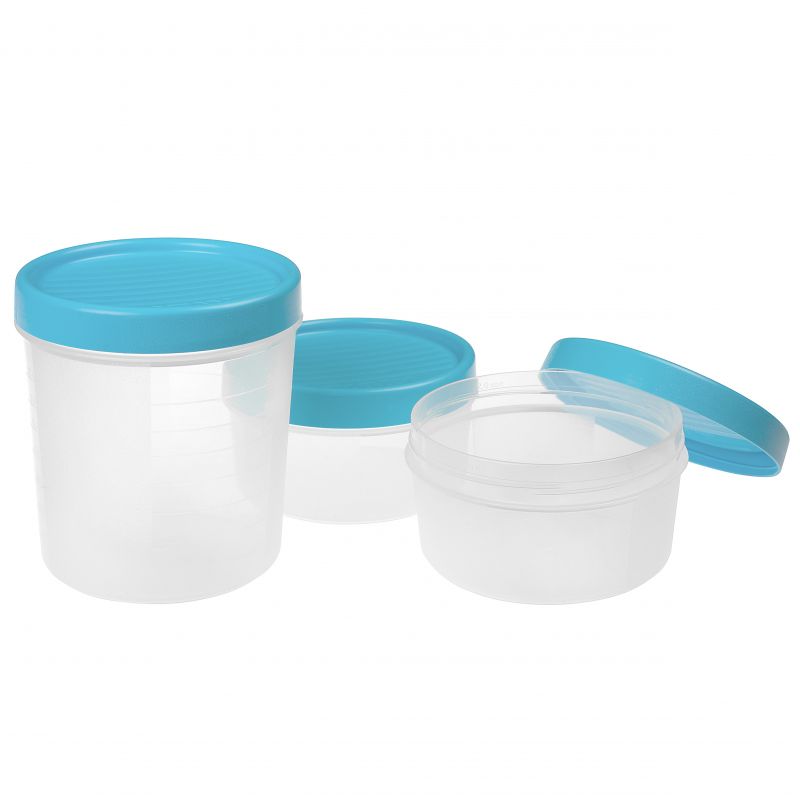Frischhaltedosen Set 2+1 TWIST Blau