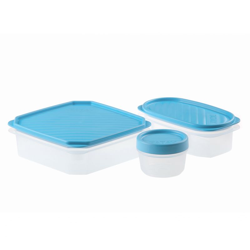 Fresh storage boxes set of 3 blue