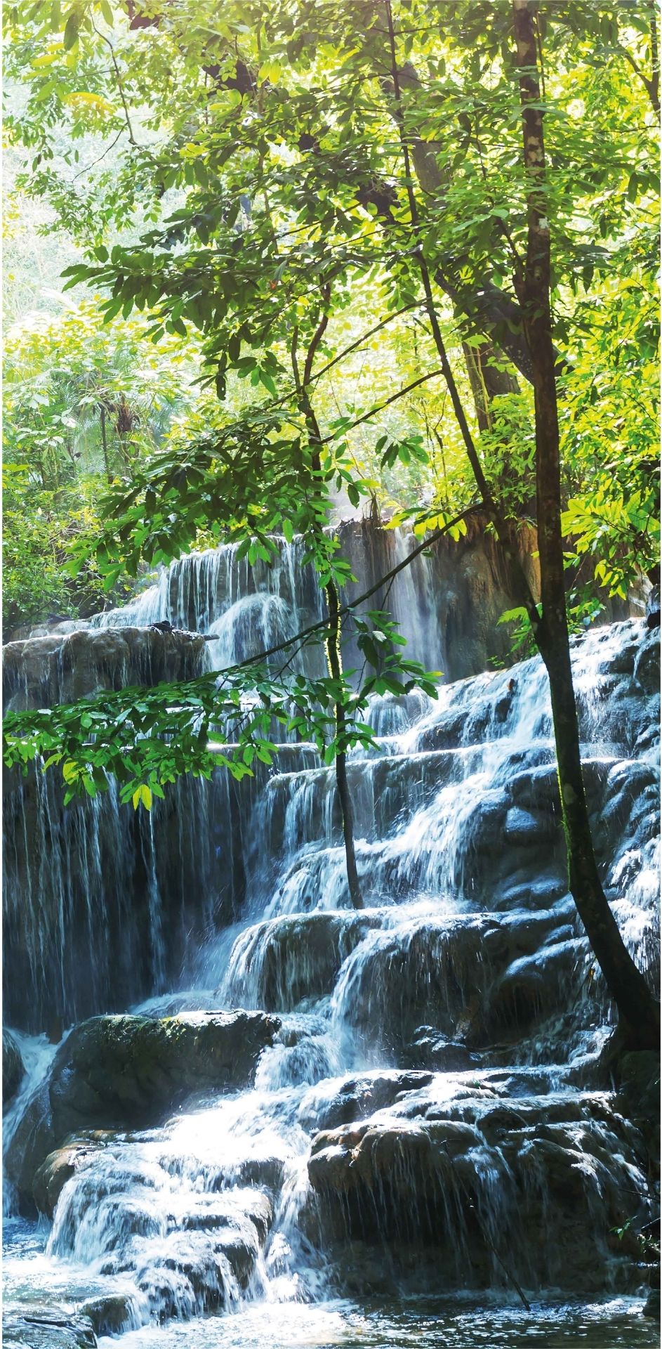 Duschrückwand WASSERFALL Links/Rechts