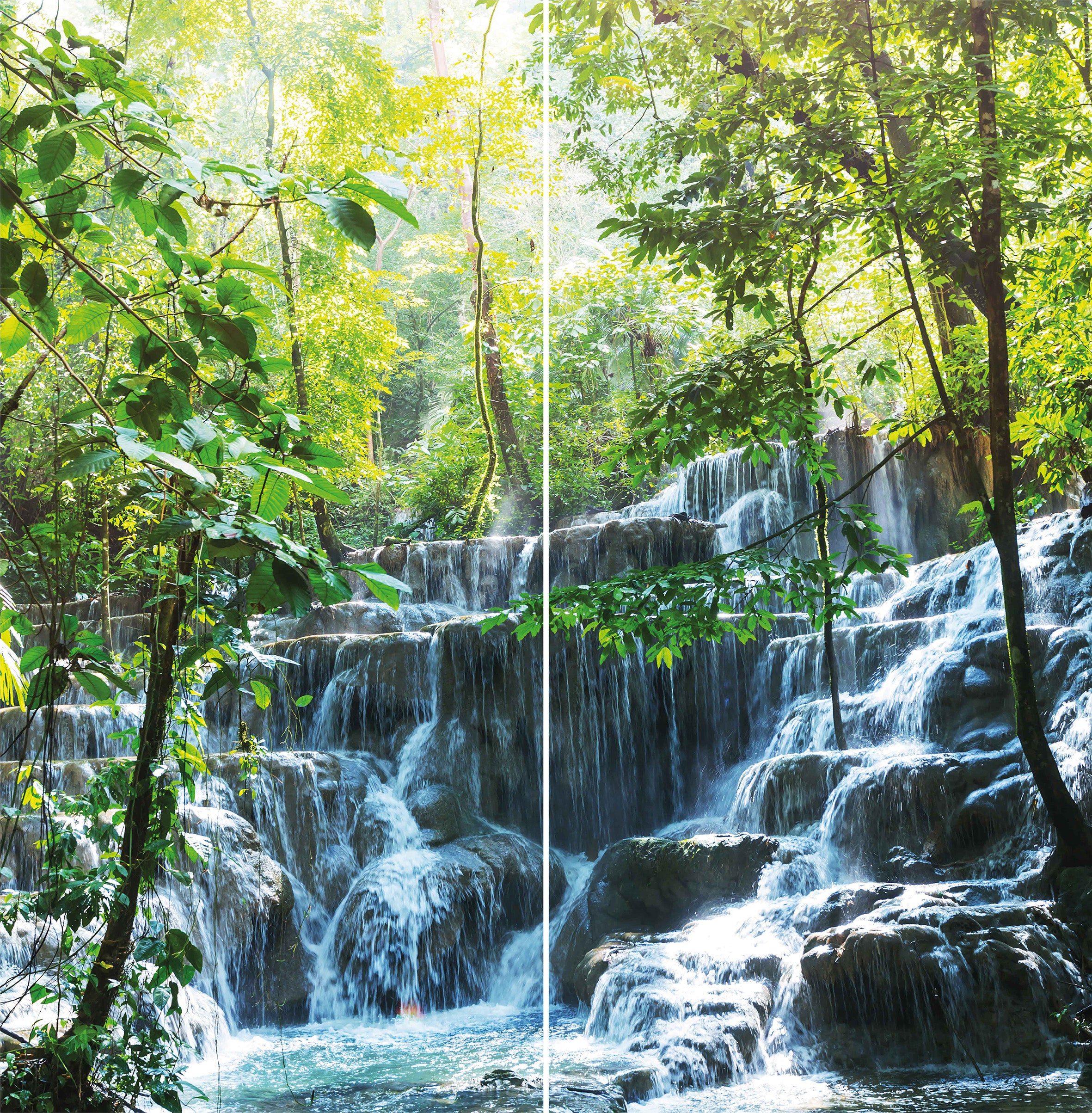 Duschrückwand WASSERFALL Links/Rechts