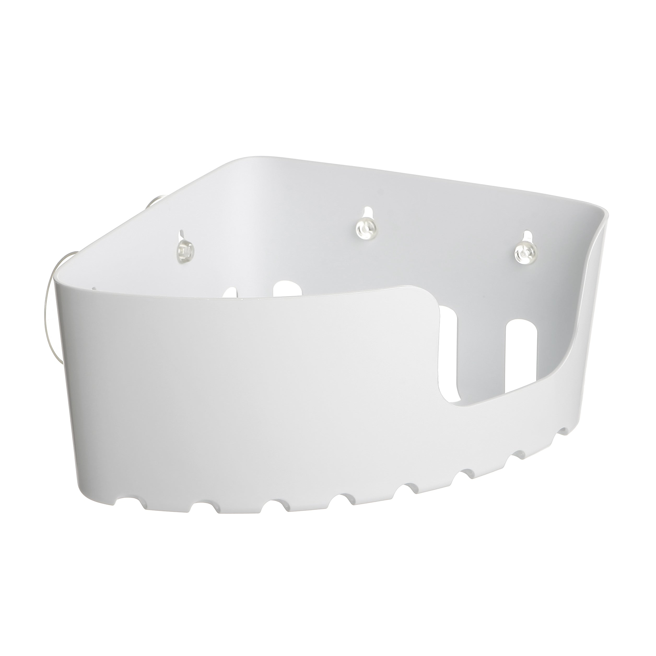 Eckduschkorb PVC Standard Weiß