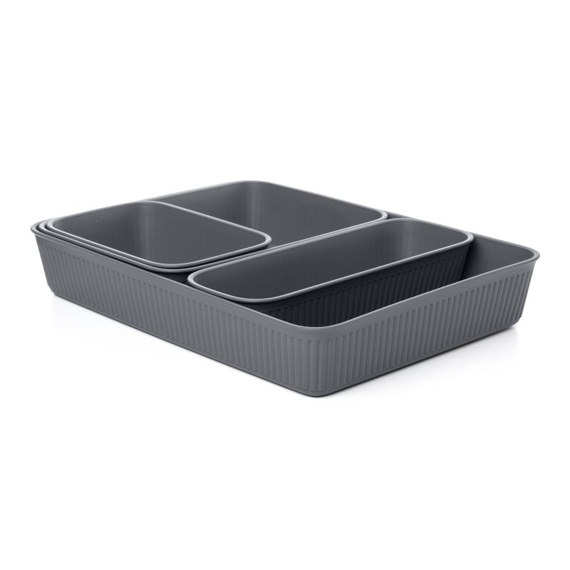 Organizer SET Slim + A6 + A5 + A4 BAOBAB Grey