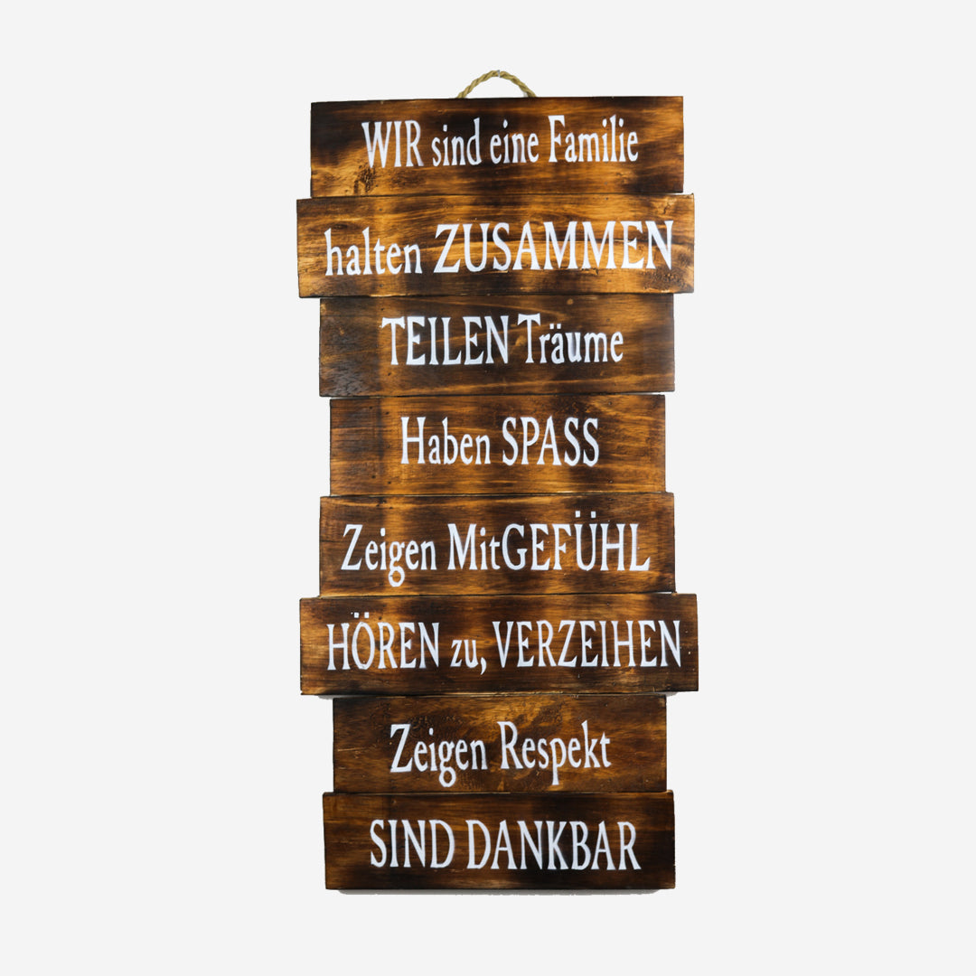 Wall decoration We are a family