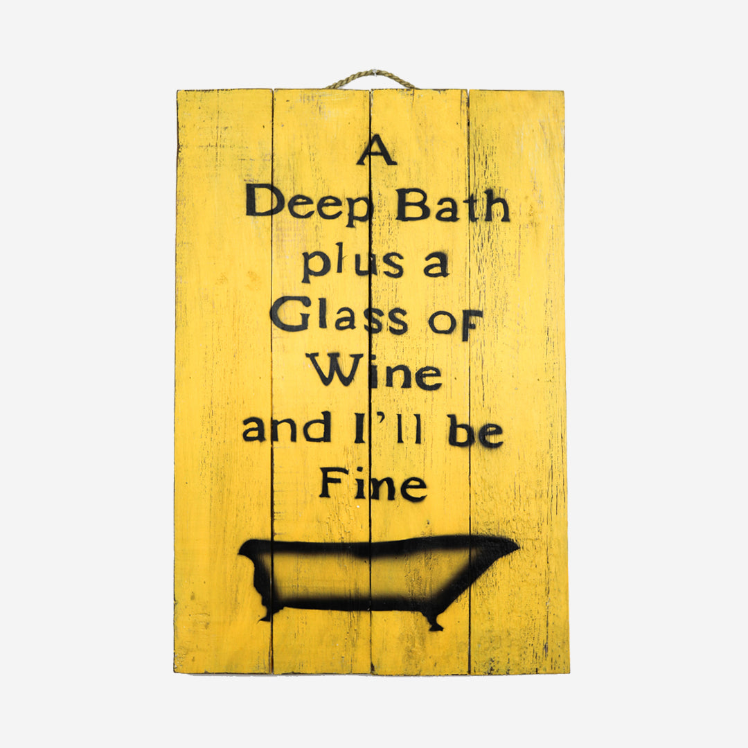 Wall decoration Deep Bath in two colors