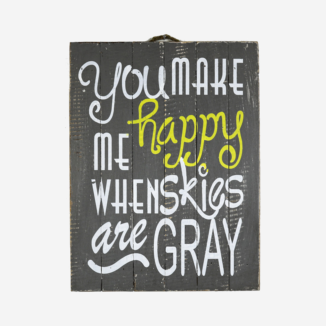 Wall decoration You make me happy