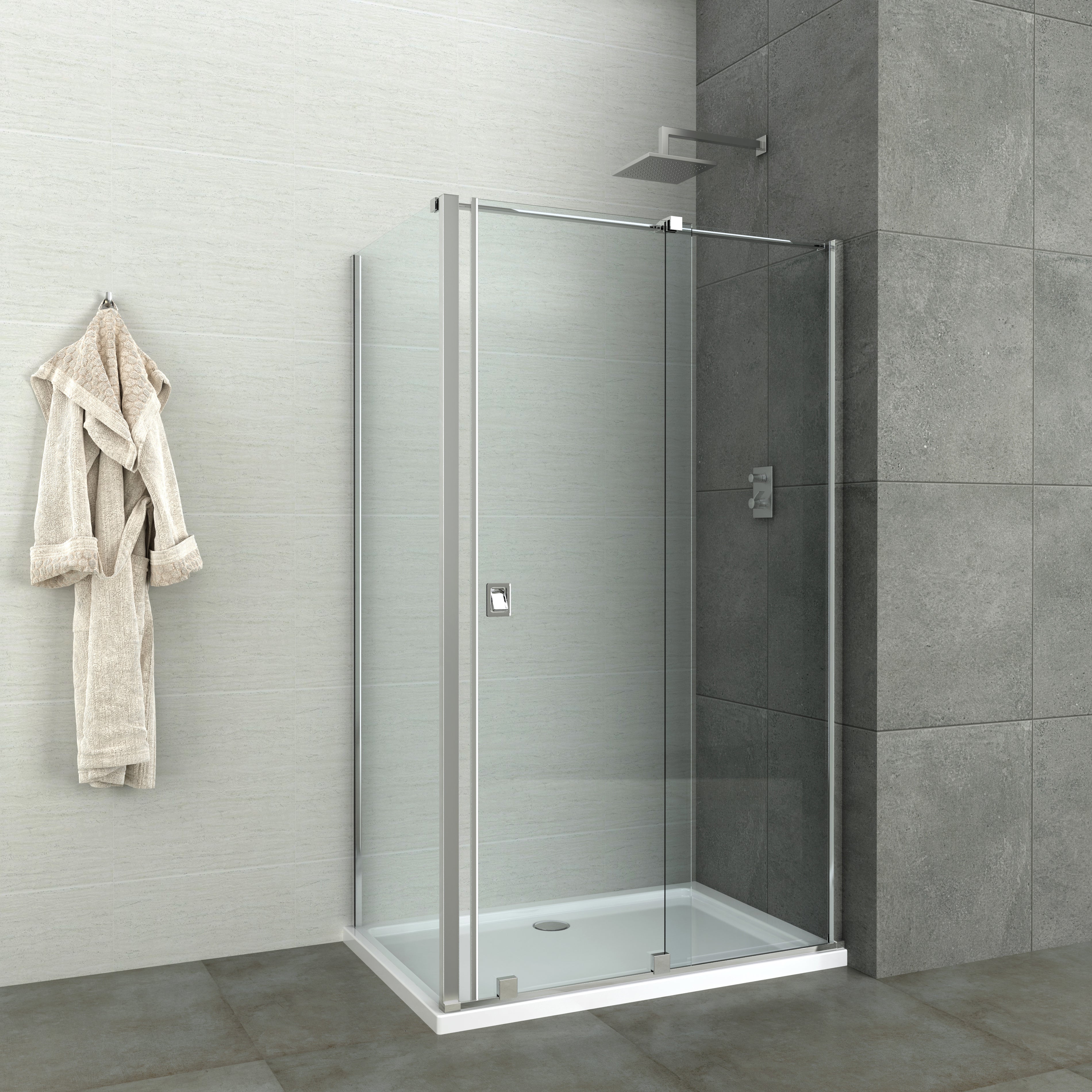 Elite chrome sliding door 8mm in 2 different sizes