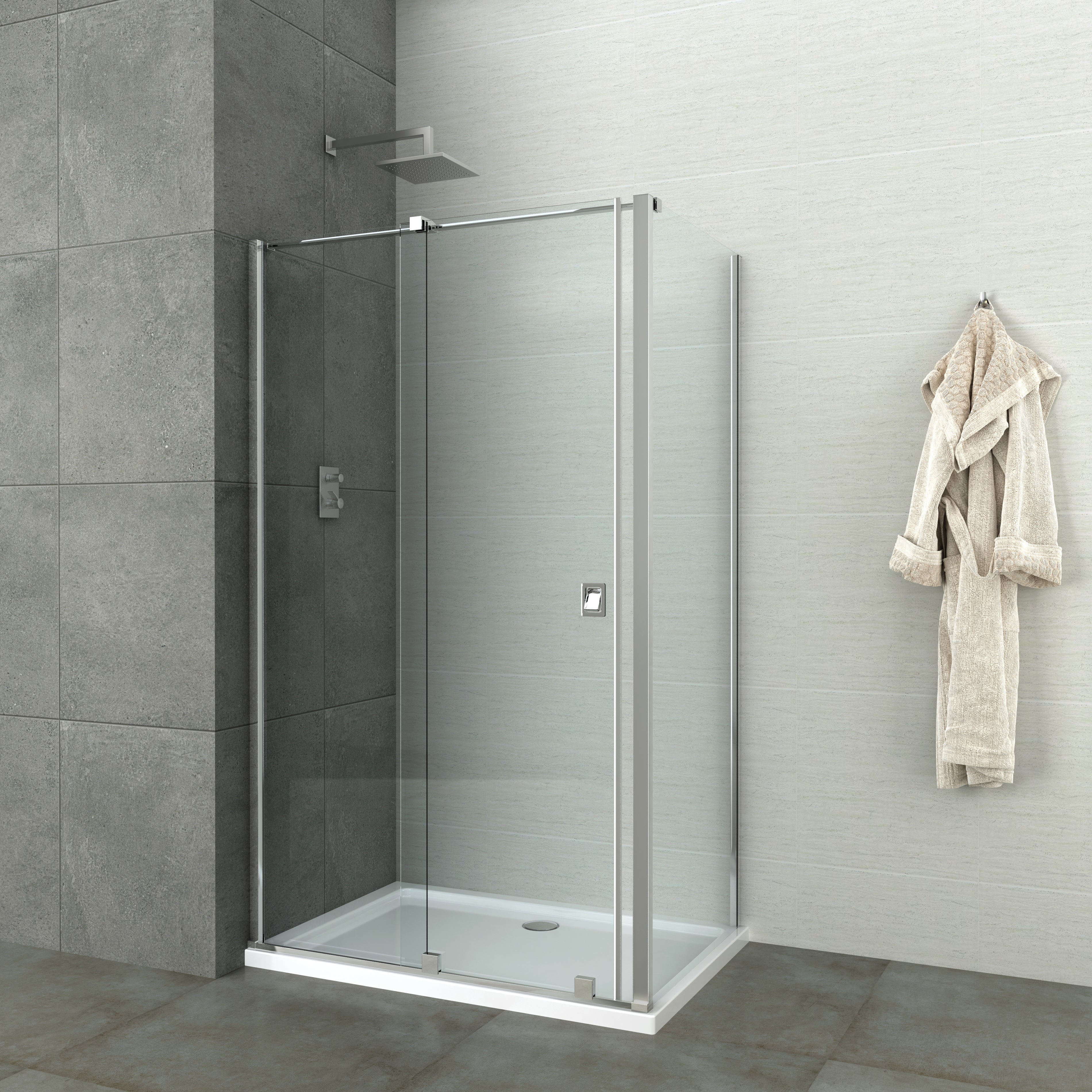 Elite chrome sliding door 8mm in 2 different sizes