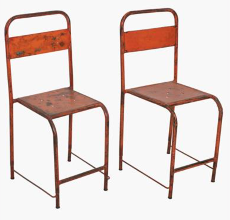 Metall Stuhl JAVA ORANGE