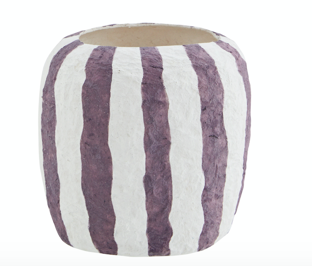 Handbemalte Vase aus Zellstoff