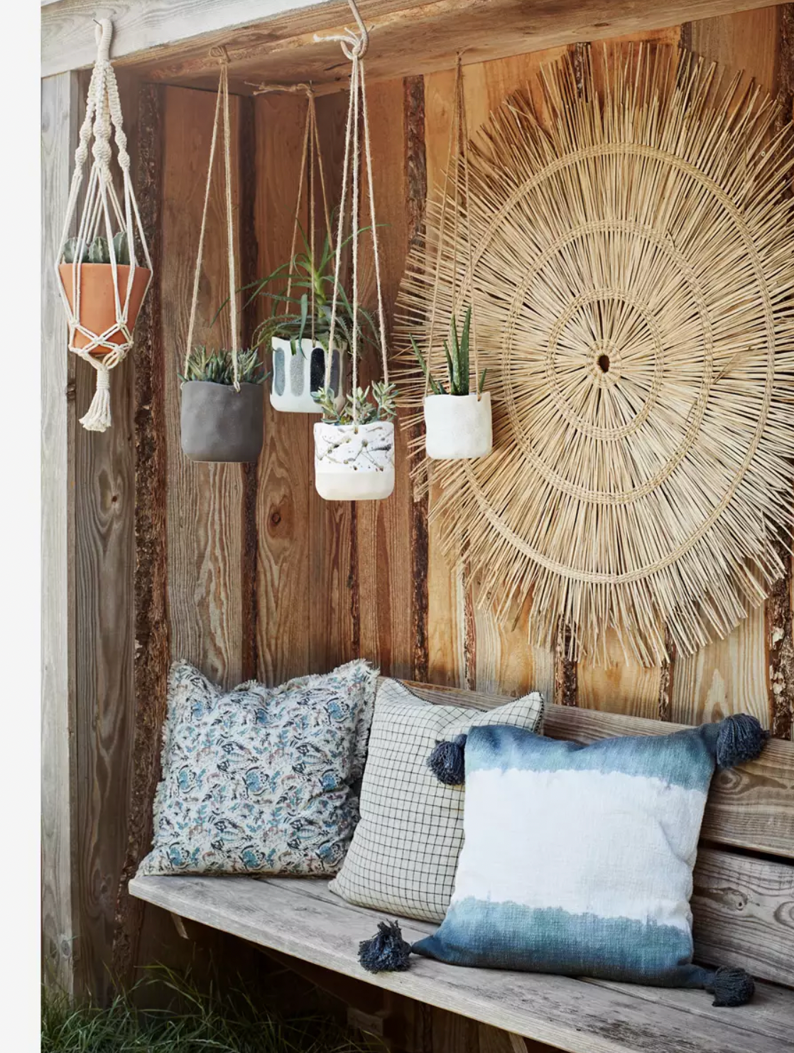 Hanging terracotta flower pot