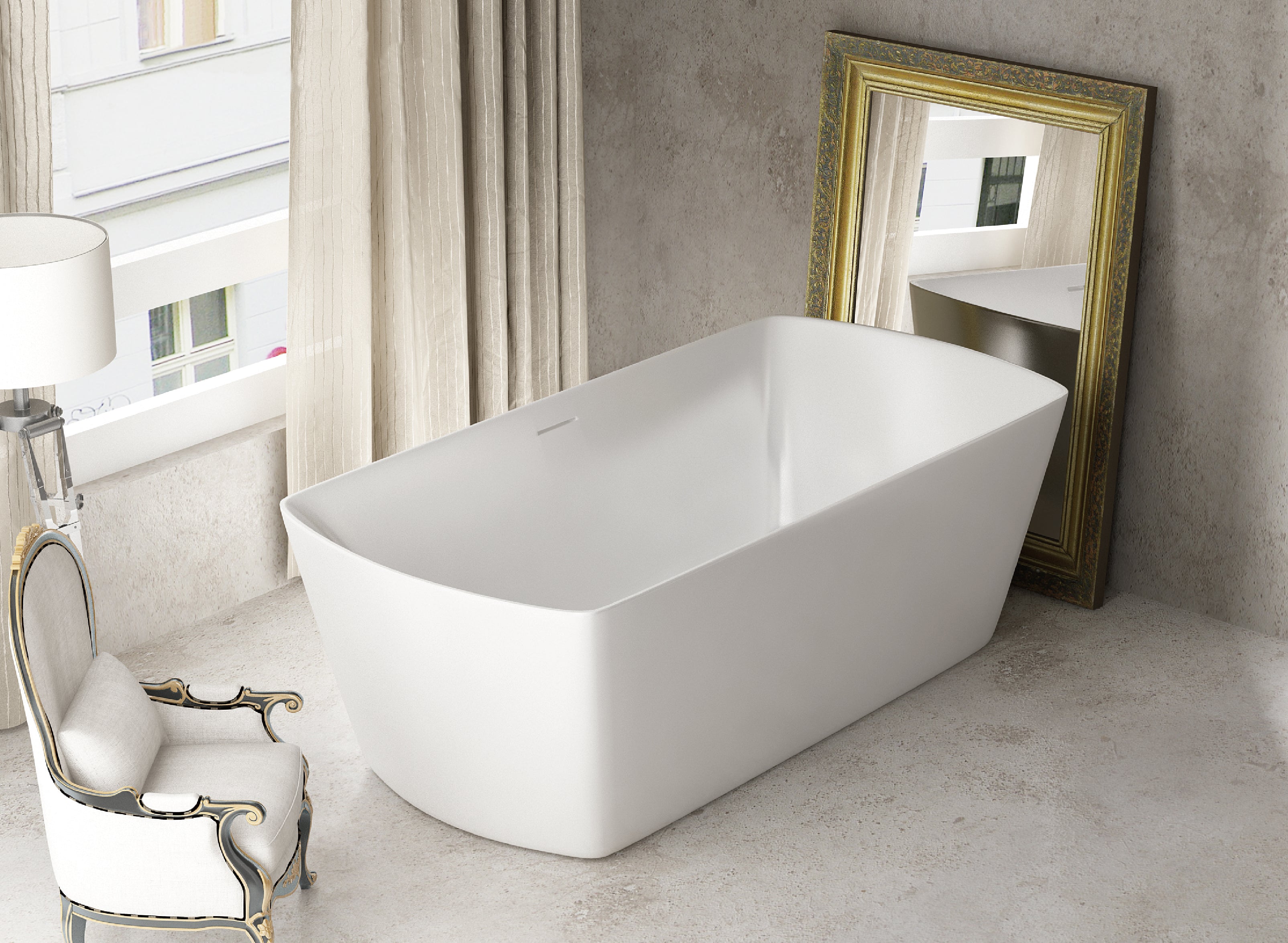 Freistehende Badewanne ORLANDO 180x85x61,5 cm