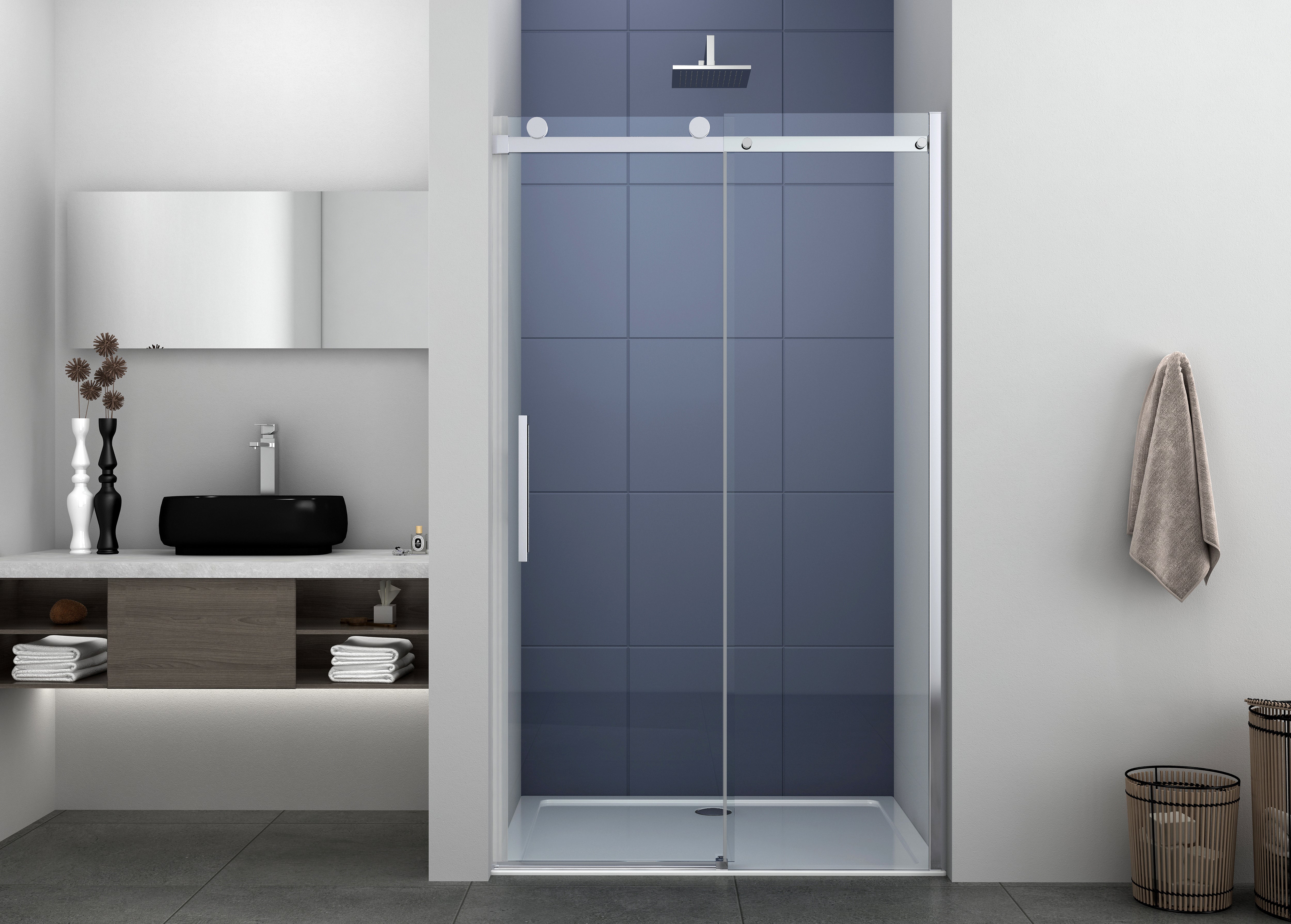 Elegance sliding door 8 mm in 2 different sizes