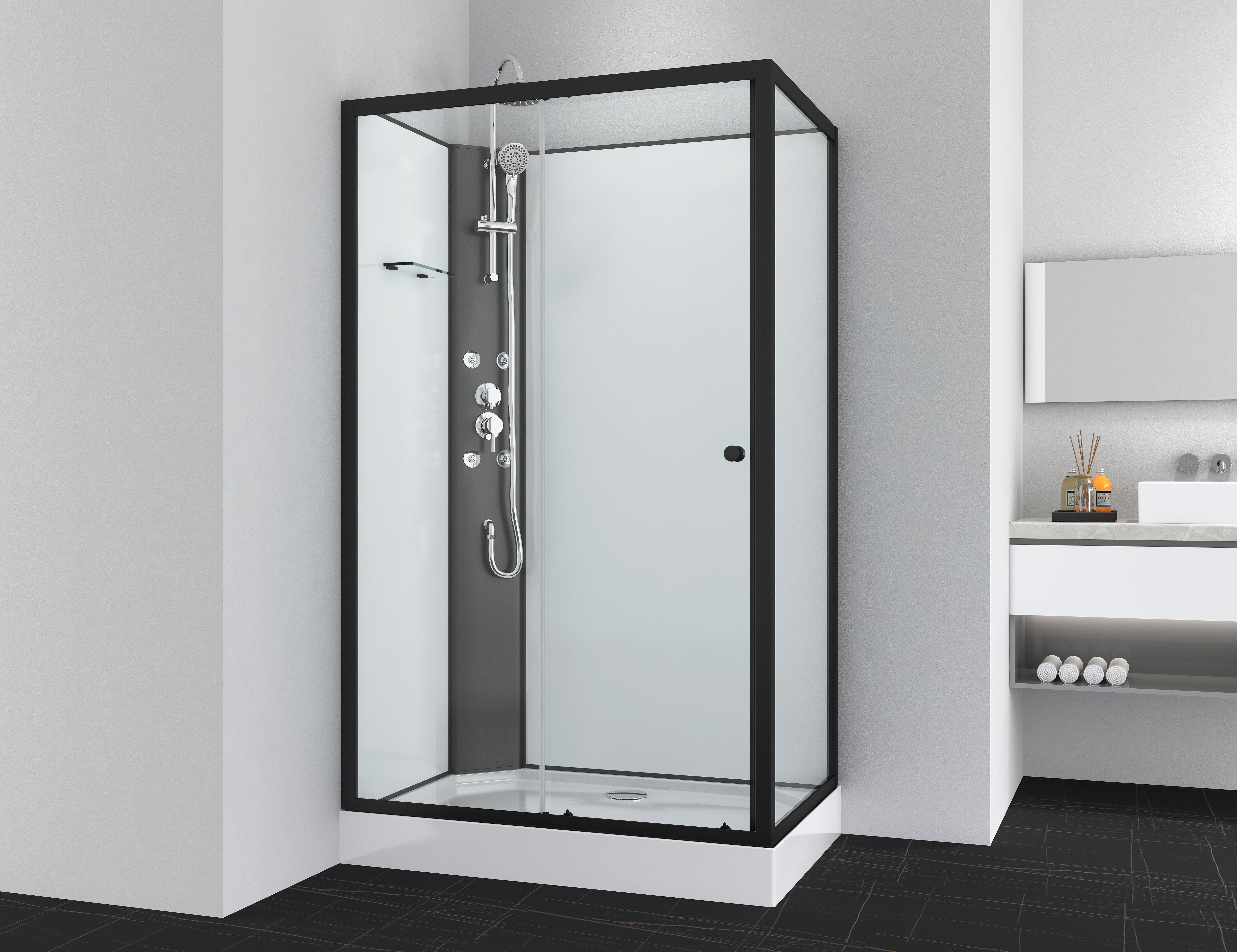 Complete shower cubicle VIVA 1 120x80x225 cm