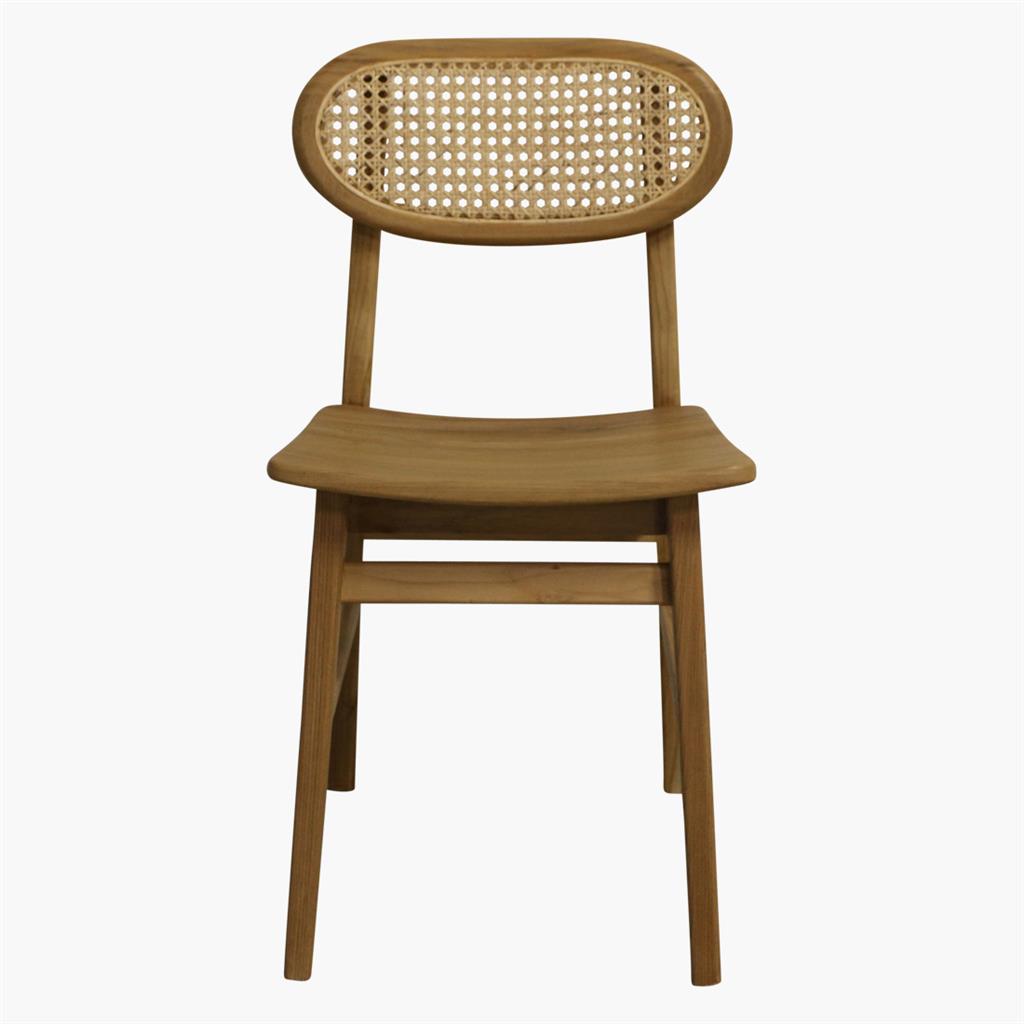 Silla retro con tejido vienés