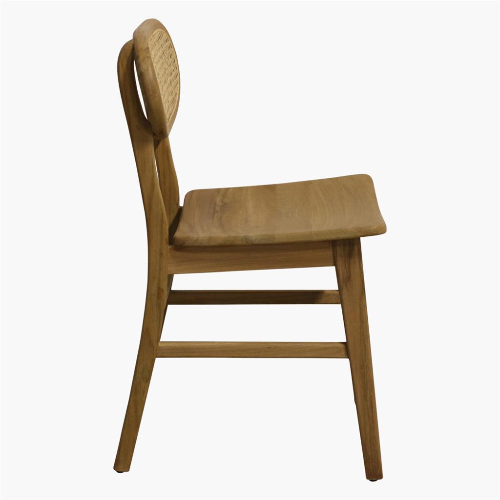 Silla retro con tejido vienés