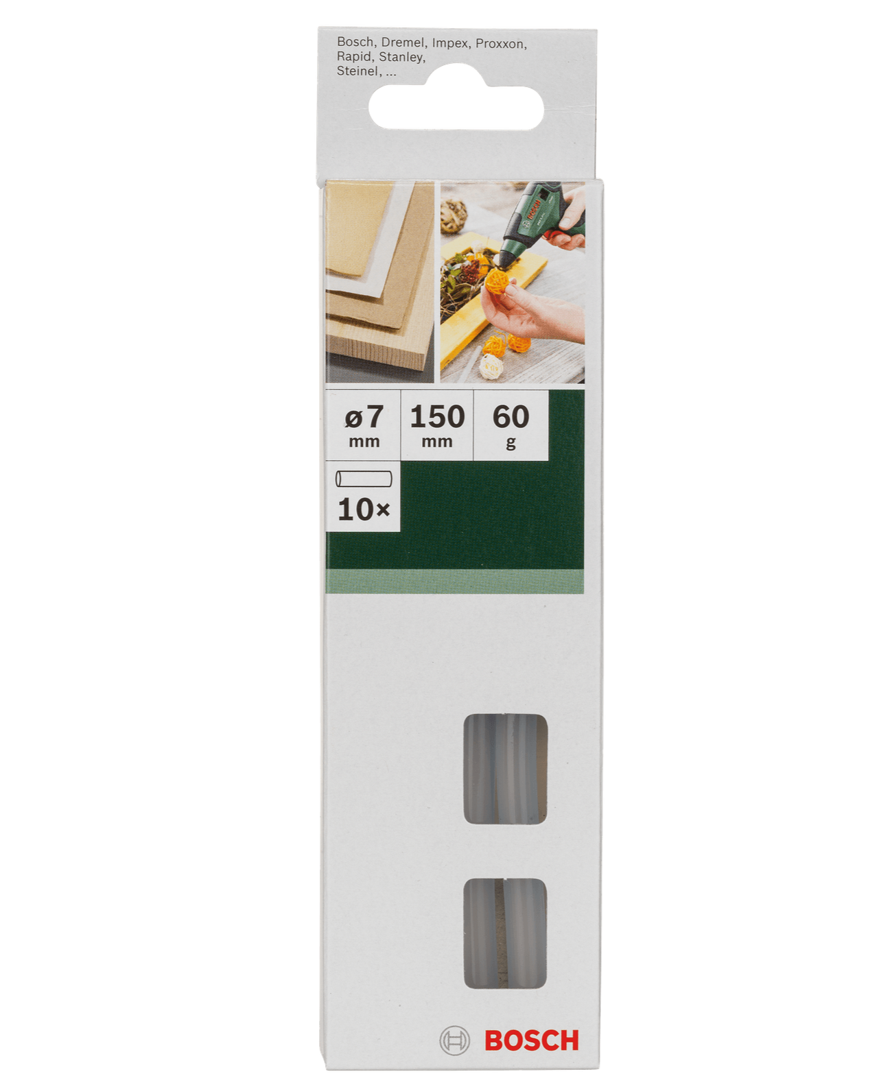 Crystal glue sticks for hot glue gun 7 mm 10 pcs.